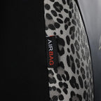 Flying Banner Butterfly car seat Covers ful Set Fashion Universal Lady Woman Female Rear Bench Split Colorized (Full Set - Faux Leather, Leopard Gray) - Image 6