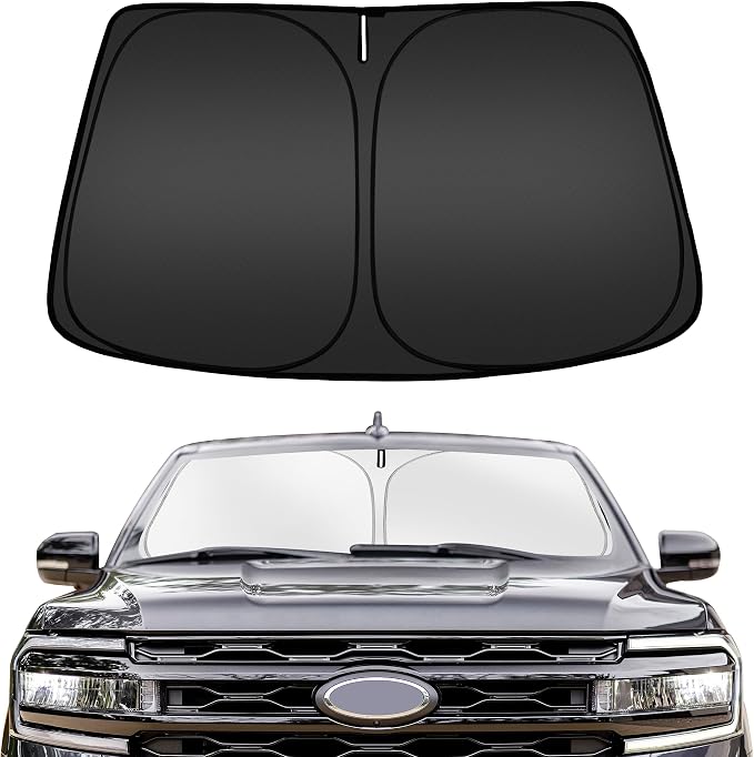 ARISMOTOR Windshield Sun Shade for Ford Expedition 2018-2025 | Custom Fit, Foldable, Front Window Sunshade Sun Visor Protector, Block UV Rays, Keep Car Cooler by ARISMOTOR