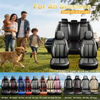 Fit Ioniq Seat Covers Custom Fit for Hyundai Ioniq 2017-2026, Full Set | Premium Leather Full Coverage Protectors, Waterproof, Breathable, Scratch Resistant, Easy Wipe, Airbag Compatible, Black+Gray - Image 9