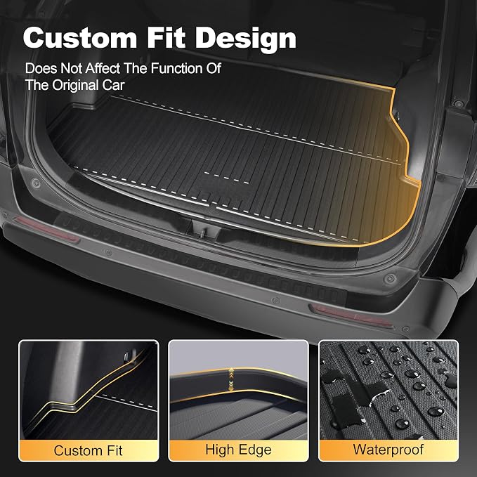 AOMSAZTO Cargo Mat for Toyota RAV4 2019-2025 (Include Hybrid) Trunk Mat | Custom Fit All-weather Protection Waterproof Easy to Clean Heavy Duty - Image 3