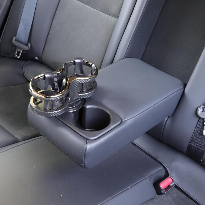 Armor All Cupholder 2 in 1 Expander, Turn 1 Cupholder to 2, Dual Drink Holder Expander with Adjustable Expandable Base to Fit Most Cars and Vehicles, Secure Hold with Drink Grips - Image 3