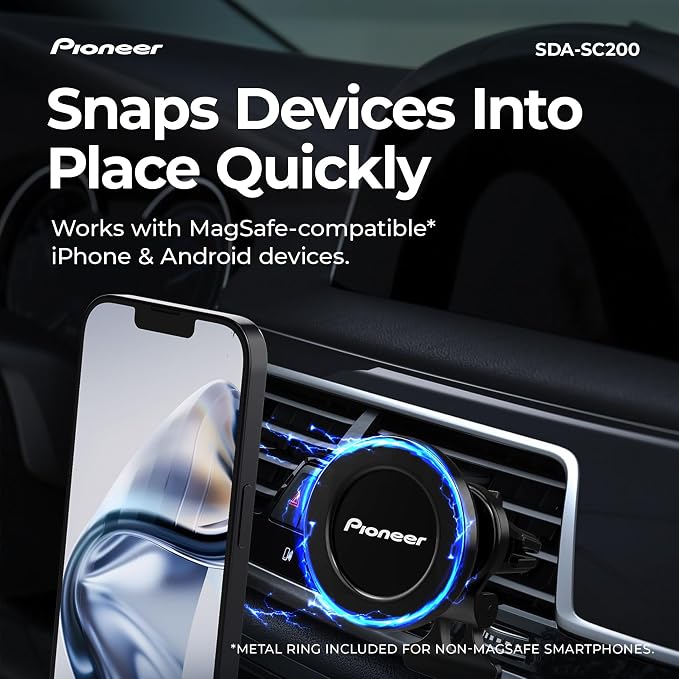 Pioneer MagSafe Car Phone Holder Mount | Magnetic Air Vent Mount - Image 4