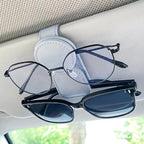 KIWEN Sunglasses Holder for Car Visor, Magnetic Leather Sunglass Eyeglass Hanger Clip for Car Sun Visor Accessories (1, Red) - Image 9