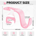 SINGARO Universal 2 Pack Car Seat Headrest Purse Hook, Carbon Fiber Back Seat Hook Storage Organizer Hanger for Purse Handbag Coat, Car Interior Accessories(Pink) - Image 2