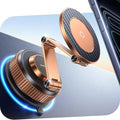 Vacuum Magnetic Car Phone Holder for Magsafe, Long Arm for Tesla Model Y/3 | All Metal,Nano Gel 119+LBS Max Suction,Foldable Hidden Tesla Phone Mount,360°Rotation, Easiest Car Mount for iPhone & Android by DIMONCOAT