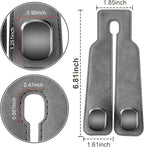 SUKIPIN Car Hooks, Car Seat Headrest Hooks for Purses and Bags 2-Pack Gray | Car Accessories for Women, Solid Durable Construction, Quick Tool-free Mounting, Universal Fit for Most Vehicle Headrests - Image 2