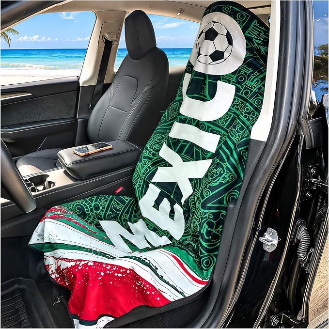 Car Seat Cover Towel, Universal Fit Front Soft Seat Waterproof Absorbent | Non Slip Soft Waterproof Absorbent instantly Sweat Protector, for Gym Workout, Swimming, Beach, Soccer, Pet travel - Image 7