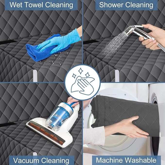 Waterproof Dog Backseat Cover for Cars, Non-Slip Pet Seat Protector,M-Grey - Image 5