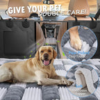 Dog Bed for Car Back Seat, Non-Slip Backseat Pet Mat Standard, 51''X23.5'' | Soft Blanket for Travel, Plaid Flannel, Quilted PP Cotton Filling, Non-Slip Backing, Machine Washable, Fit Backseat Extenders - Image 3