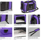 Henkelion Large Cat Carriers Dog Carrier Pet Carrier for Large Cats Dogs Puppies up to 25Lbs, Big Dog Carrier Soft Sided, Collapsible Travel Puppy Carrier - Large - Purple - Image 3