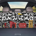 Femuar Car Trunk Organizer,Large Capacity Backseat Trunk Organizer(42"*18"),Collapsible Car Storage Bag with 8 Pocekt,SUV/MPV/Truck - Cow print - Image 7