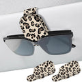 2 Pack Sunglass Holder for Car Visor, Universal Magnetic Car Sunglass Holder for Different Size Eyeglasses, Car Visor Accessories (Leopard-Yellow) by Unknown