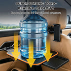 Large Car Tray Table for Back Seat with Adjustable Height | Foldable Car Desk for Laptop , Hidden Cup Holder & Phone Holder, Heavy Duty Travel Food Tray for Eating Working Road Trips - Image 6