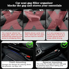 Car Seat Gap Filler Organizer of 2, 2 in 1 Car Gap Filler(Beige) | Universal Gap Filler with Storage Pockets, No Drop Seat Guard for Phones Keys Cards,Car Accessories for Most Cars Trucks SUVs - Image 3