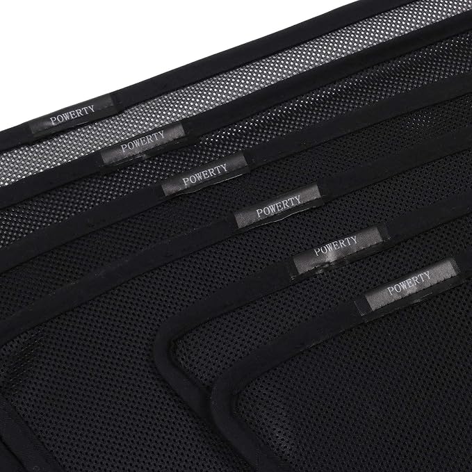 Powerty Window Sun Shade for 2013-2018 Toyota RAV4 Accessories -Upgrade Double Layer Rear Windshield Shade 6 Pack Light Block Car Privacy Cutains Shades for Baby, Camping, Napping, Sleeping - Image 5