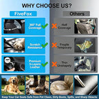 Fit CX-5 Seat Covers Custom Fit for Mazda CX-5 2013-2026, Front Pair | Premium Leather Full Coverage Protectors, Waterproof, Breathable, Scratch Resistant, Easy Wipe, Airbag Compatible, Black+Blue - Image 6