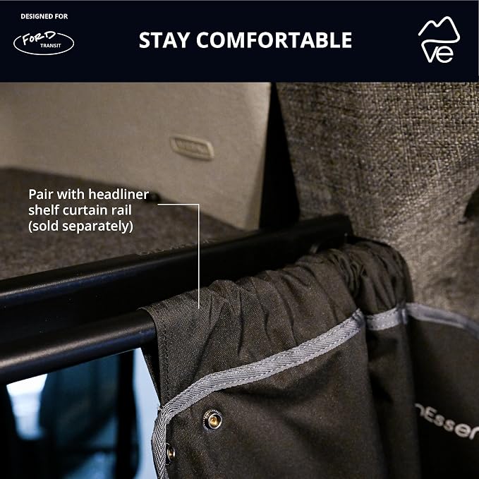 VanEssential Insulated Privacy Curtain - Ford Transit - High Roof - Image 6