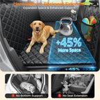 URPOWER Dog Back Seat Extender for Full-Size Crew Cab Trucks, Hard Bottom | Supports 550 lbs, Stable 3-Panel Hard Bottom, Added High-Density Foam for Comfort, Waterproof 900D Oxford, 45% More Space - Image 2
