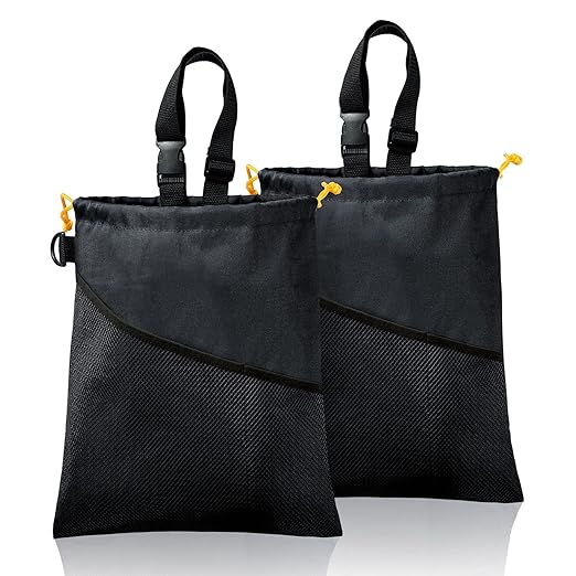 GNEGNI 2PCS Hanging Car Garbage Can - Waterproof Leakproof Trash Bag | Car Trash Can with Durable Leakproof Lining, Keeps Vehicle Clean and Neat by GNEGNI