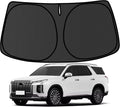 Palisade Windshield Sun Shade for Hyundai Palisade 2020-2024 2025 Blocks UV Rays Accessories,1:1 Custom Foldable Thickened Wear-Resistant Front Window Sunshade Visor,Keeps Your Car Cooler by Achaltiza