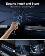 Pigenius Windshield Sun Shade Umbrella for Mercedes-Benz GLE SUV 2020-2026. Foldable Umbrella Sunshade with Silver Heat Shield to Keep Cool UDS - Image 5