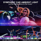 Acrylic Interior Car LED Strip Light with Wireless APP, RGB 10 in 1 with 175 inches 593 LEDs Fiber Optic Ambient Lighting Kits, 16 Million Colors Sound Active Function Car Neon Lights - Image 7