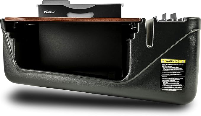 AutoExec AE-FMEF-PI-21M Efficiency FileMaster Car Desk for Your Vehicle Workstation and Mobile Office, Mahogany with 400 watt Power Inverter | Vehicle Workstation, Mobile Office, 400 Watt Power Inverter - Image 4