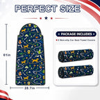 Car Seat Towel Cover 2 Pack for Front Seats, Sweat Absorbent Car Seat Protector with Non-Slip Backing, Waterproof Towel Car Seat Covers for Runners, Gym, Swimming, Beach, Dog Runner Trail - Image 7