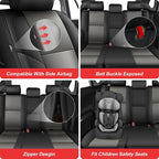 TTX LIGHTING Custom Fit for Toyota RAV4 Seat Covers 2013-2018 5-Seats | Original Seat Pattern | Full Coverage | Easy Install | Waterproof | Faux Leather | Shield Your Car Seats | All Season - Image 6