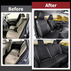 HKZ Corolla Seat Covers Custom Fit for Toyota Corolla 2020 2021 2022 Hybird LE & 2023 2024 2025 2026 Hybrid XLE Leather Car Seat Cover, 5 Seats Full Set (Black) - Image 5