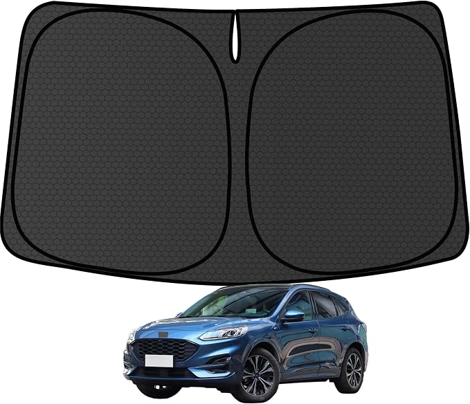 Escape Windshield Sun Shade for Ford Escape 2020-2025 Blocks UV Rays Accessories,1:1 Custom Foldable Front Window Sunshade Visor,Keeps Your Car Cooler by Achaltiza