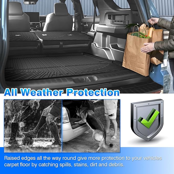 4Runner Cargo Liner - Trunk Mat for Toyota 4Runner 2025 2026 (Only fit for Gas 5 Seater) (Not for Hybrid EV & i-Force MAX), All Weather Cargo Mat for 4Runner Accessories,Car Accessories - Image 7