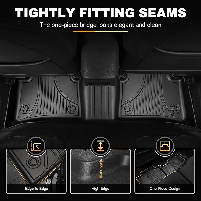 Floor Mats for Toyota Camry 2018-2024 FWD Gas, Floor Liners & Cargo Liner | Not for AWD or Hybrid. Custom Fit Car Mats All-weather Protection Waterproof Easy to Clean Heavy Duty - Image 5