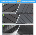 Powerty Trunk Mat for Kia NIRO 2023-2026 (Not for NIRO EV& NIRO Plug-in Hybrid), All Weather TPE Cargo Mat Liner for NIRO Rear Trunk - Image 7