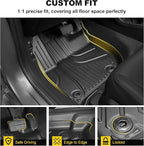 Full Set Floor Mats for Honda HRV 2016-2022 | All Weather TPE Custom Fit HR-V Floor Liners 1st & 2nd Row & Seat Back Mat & Cargo Mat - Image 5