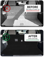 Cargo Liner Compatible with 2012-2022 Toyota Sequoia Trunk Mat Cargo Mat Back Seat Cover Protector (Backrest Mats+Trunk Mat) - Image 3