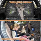 URPOWER Back Seat Extender for Dogs, Large Hard Bottom Dog Car Seat Cover | Supports 550 lbs, Stable 3-Panel Hard Bottom, Added High-Density Foam for Comfort, Waterproof 900D Oxford, 45% More Space - Image 5
