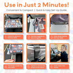 Airplane Tray Table Cover – Universal Fit & Easy Setup – Airplane Tray Cover Kids - Use in Buses, Trains, High Chairs I Plane Travel Essentials for Kids 1-5 Years - Image 7