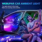 Dreamcolor Acrylic Car Lights, 6 in 1 LED Strip Lights with APP Control and 213 Color Modes, Decorative Lights, Neon Ambient Lighting Kits - Image 6
