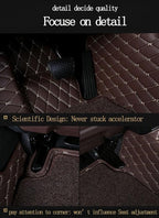 Custom Floor Mats fits for Infiniti Q70 Large Coverage Full Set Floor Liner for 2013-2019 Infiniti Q70 Accessories Coffee - Image 4