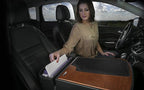 AutoExec GripMaster Car Desk for Your Vehicle Workstation and Mobile Office, Mahogany with 400 watt Power Inverter - Image 2