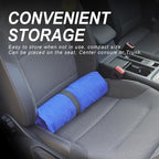 Sweat Towel Car Seat Cover Protector Front Seats for Gym Workout, Running, Swimming, Beach and Hiking, Waterproof Universal Seat Cover for Car, Trucks, Van & SUV (1, FSH-Blue/RED, Front) - Image 6
