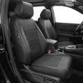 Custom Fit Seat Covers for Honda CRV 2017 2018 2019 2020 2021 2022 | CR-V Faux Leather Full Coverage Seat Cover Full Set Front & Rear Car Seat Protector(Black,5 Seats) by AOMSAZTO