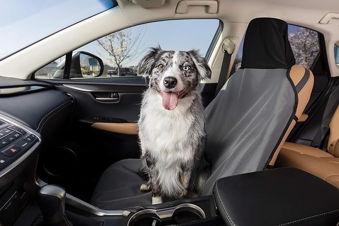 PetSafe Happy Ride Waterproof Bucket Seat Cover for Dogs and Pets - Fits Cars, Trucks and SUVs - Waterproof Area Protection - Grey - Image 5