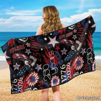 SEANATIVE Car Seat Covers Easy Install Car Seat Towel Covers Scratch-Resistant Seat Cushion Protectors for Dogs, Kids, Beach Absorbent Sports Towel, America 250 Years Eagle Print - Image 4