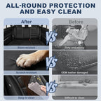 IKABEVEM Car Seat Covers Custom Fit for Honda Accord 2023 2024 2025 2026 Full Set Waterproof Faux Leather Full Coverage Car Seat Protector, Airbag Compatible, All Weather Protection(Black) - Image 5