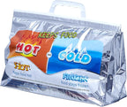 Superio Hot and Cold Insulated Bags for Food Delivery, Grocery Shopping Bags, Food Storage for Hot and Frozen Food for Travel, Disposable Cooler Bag, Reinforced Thermal Lunch Bag (1, 13"x5.5"x8.5") by Superio