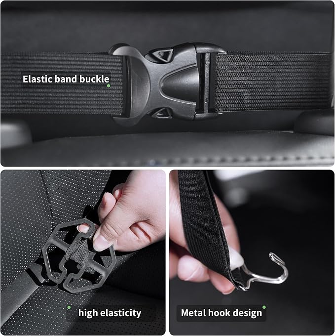 2 Pack Seat Back Protector for Kids, Car Kick Mats for Front Seats | With Large Pockets, Waterproof, Protects Against Dirt, Scuffs & Scratches, Easy to Install and CleanFits Most Vehicles - Image 4