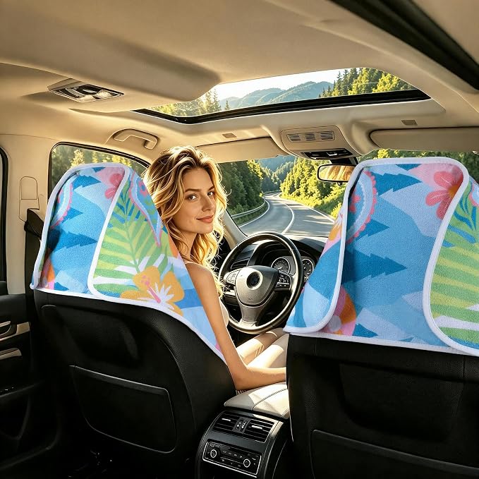 Waterproof Car Seat Cover Towel | Sweat-proof, Universal Fit for SUV & Truck, For Gym, Yoga, Pets, Beach, Non-Slip, Microfiber Fabric, Machine Washable - Image 4