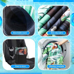 1 Pack Car Seat Towel Cover with Storage Bag, Tropical Toucan Style | 63 x 32 in Car Towel Seat Cover Non Slip Waterproof, Gym Workout Swimming Running, Machine Washable Sweat Absorbent Protector - Image 3